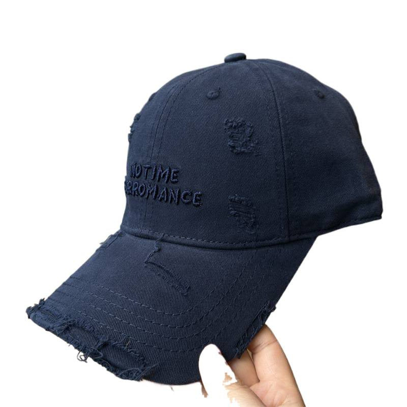 Women's Distressed Cotton Adjustable Baseball Cap Bowlift 1784084193