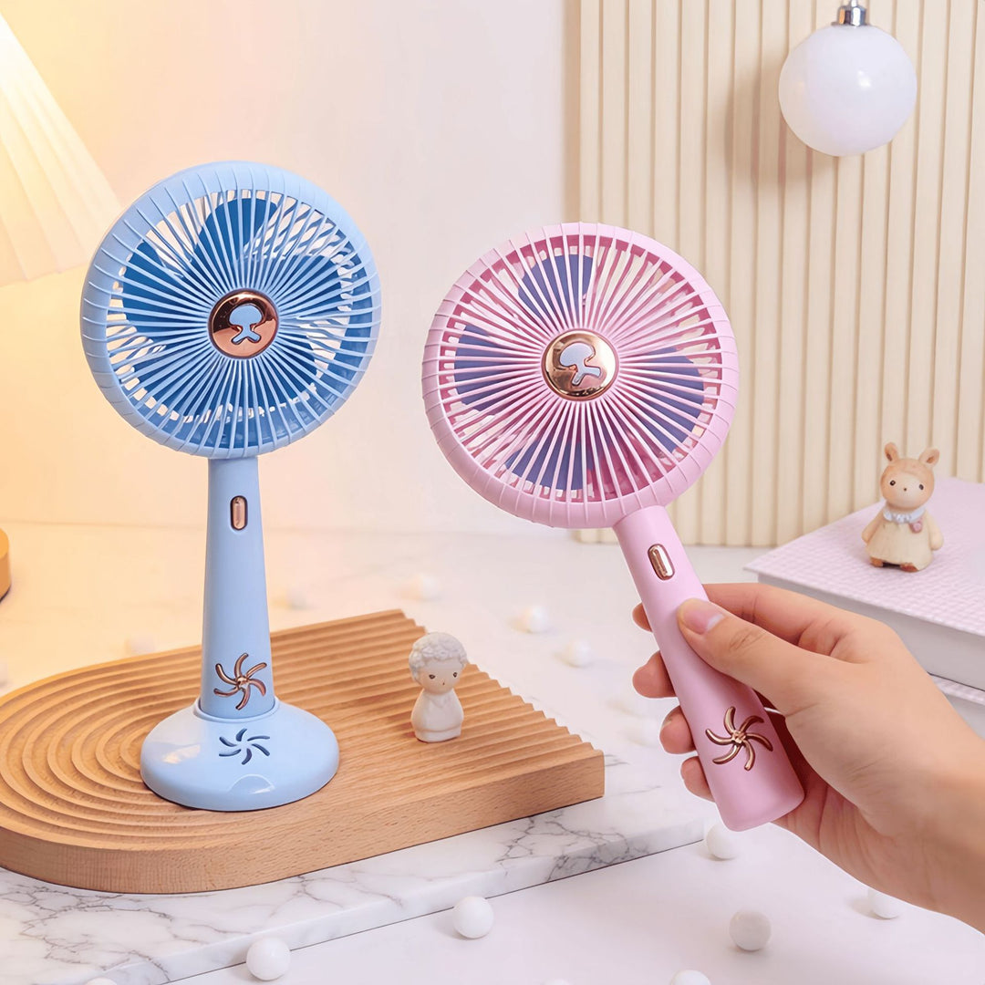 Women Portable Mini Fan with USB Connection and Flexible Design Bowlift