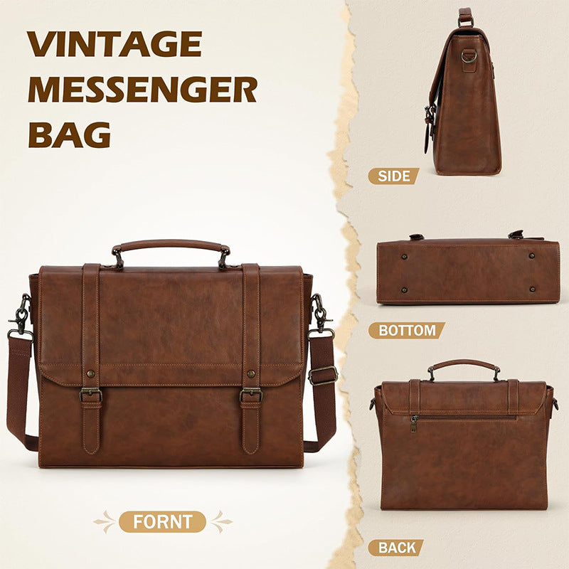 Briefcase Made of High-Quality Leather Bowlift