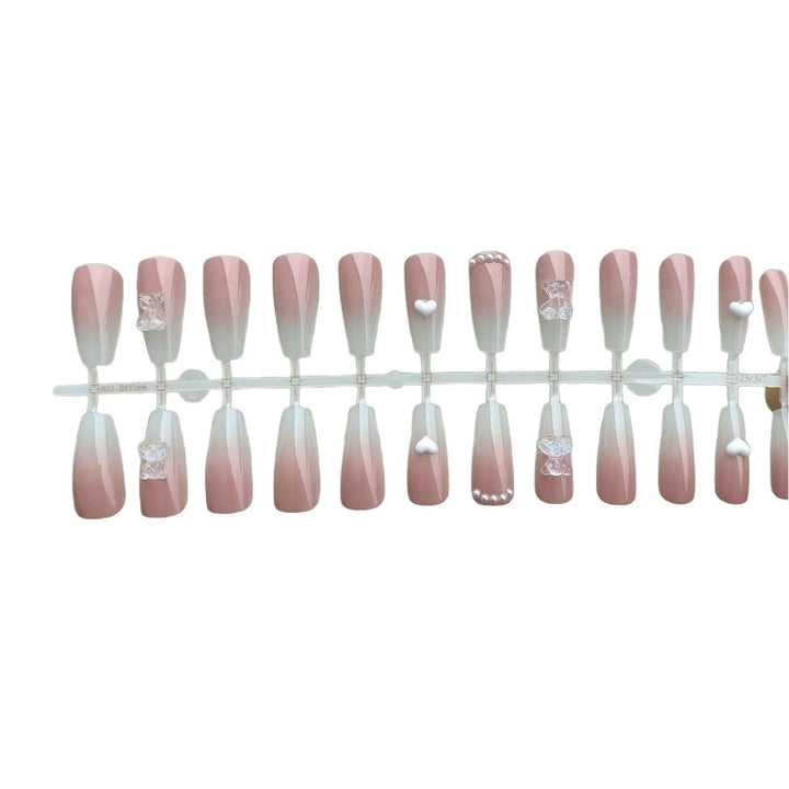 Artful Nail Art with Cute Bunny Pattern Cold Bowlift
