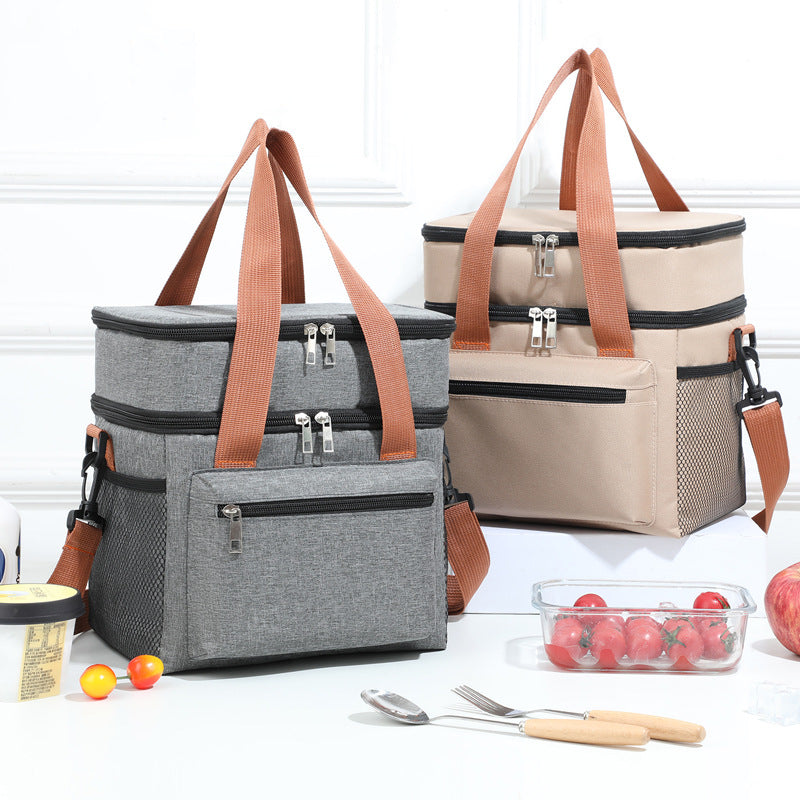 Multi-Compartment Insulated Food Storage Tote Bowlift