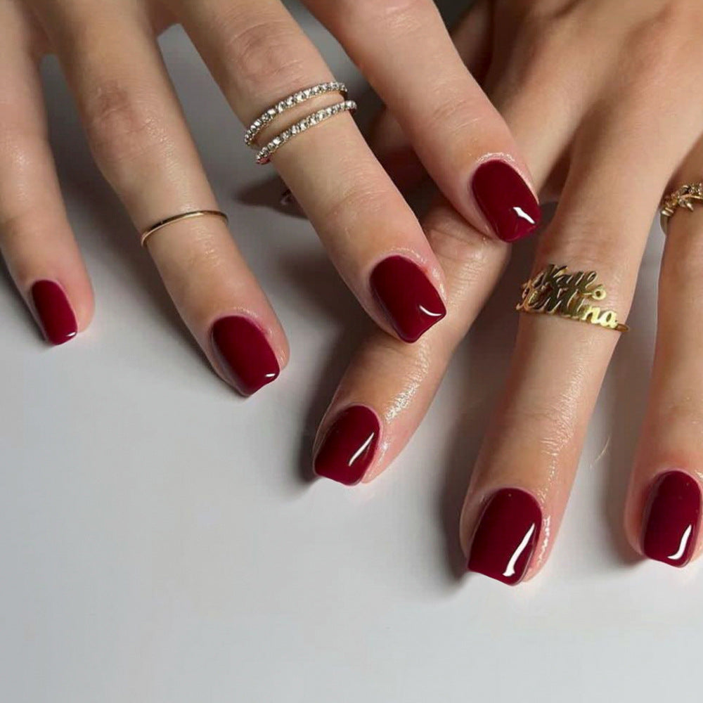 Artful Nail Extensions with Elegant Glossy Finish Bowlift