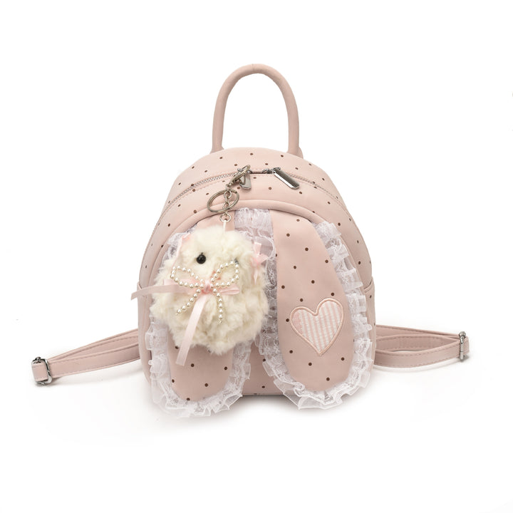 Cute backpack with detailed bunny ears applique Bowlift