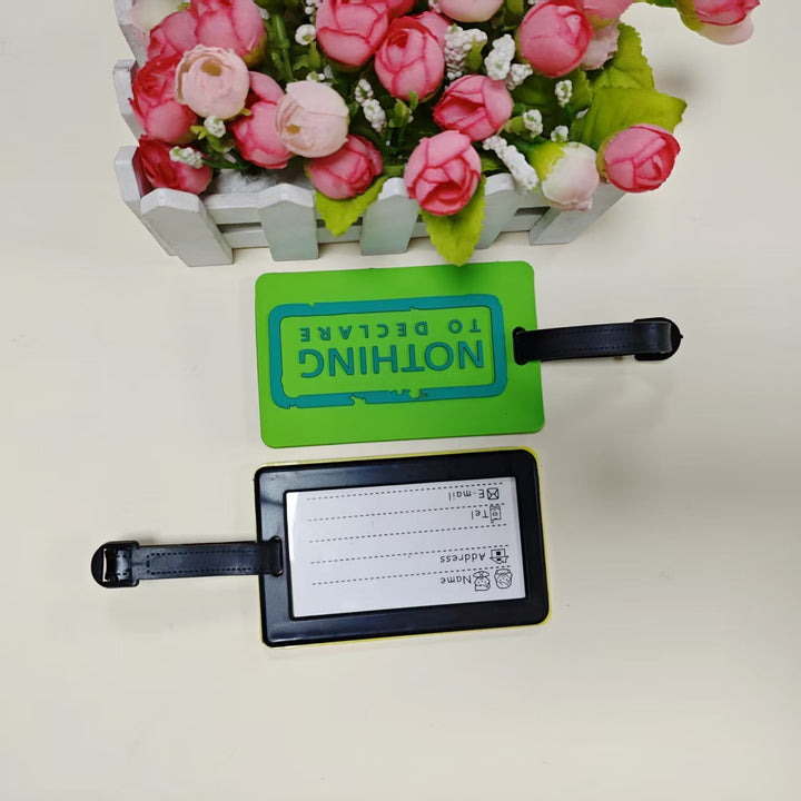 Unisex Luggage Tag with Personal Identification Message Bowlift