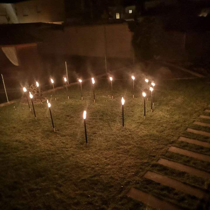 long-burning hand torch sticks with wooden handle foam-coated shaft for events and photography Bowlift