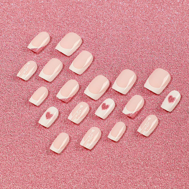 Artful nail designs with heart and glitter accents Bowlift