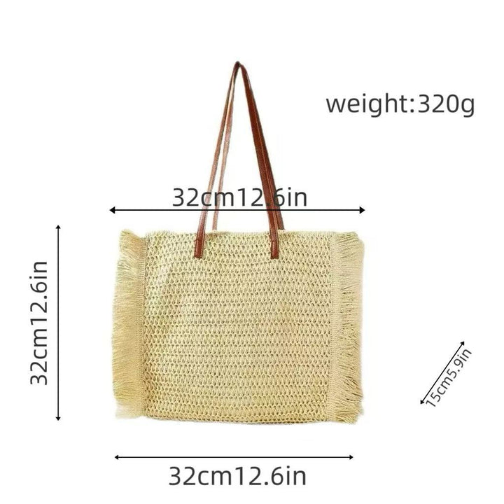 Elegant Raffia Shopping Bag Bowlift