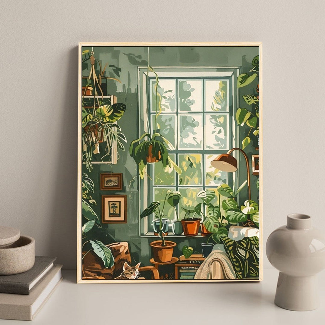 Cozy Floral-Themed Home Decor Art Print Bowlift