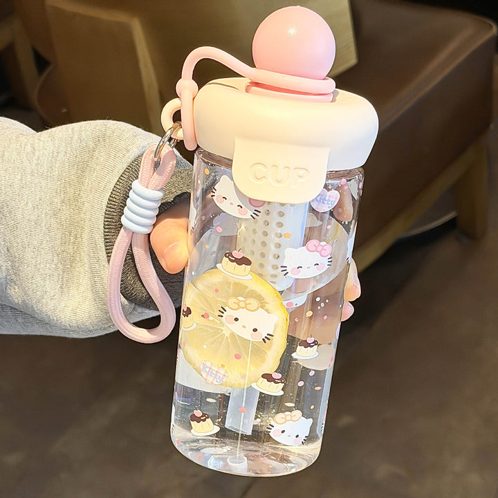 Women's Creative Water Bottle with Casual Design Bowlift