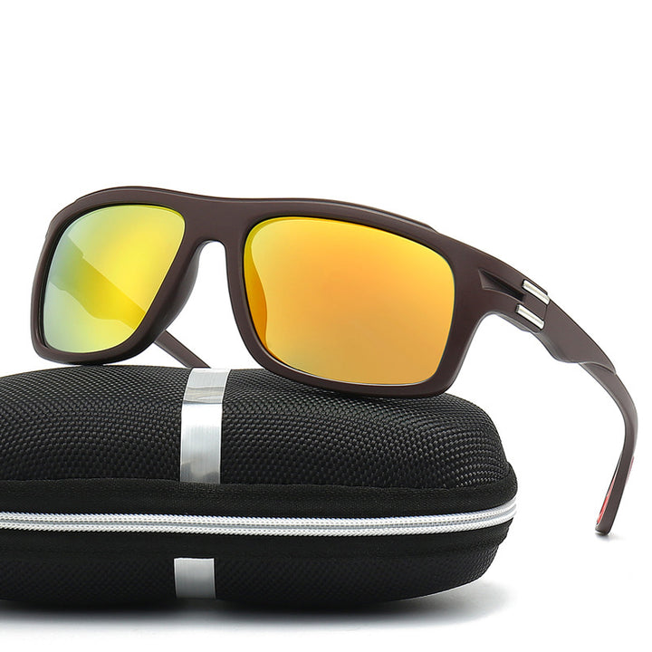 Men's sporty sunglasses with polarized lenses and shock-resistant frame Bowlift