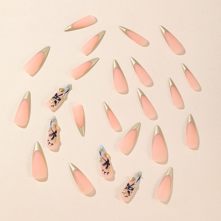 Artistic Stiletto Nail Art Bowlift