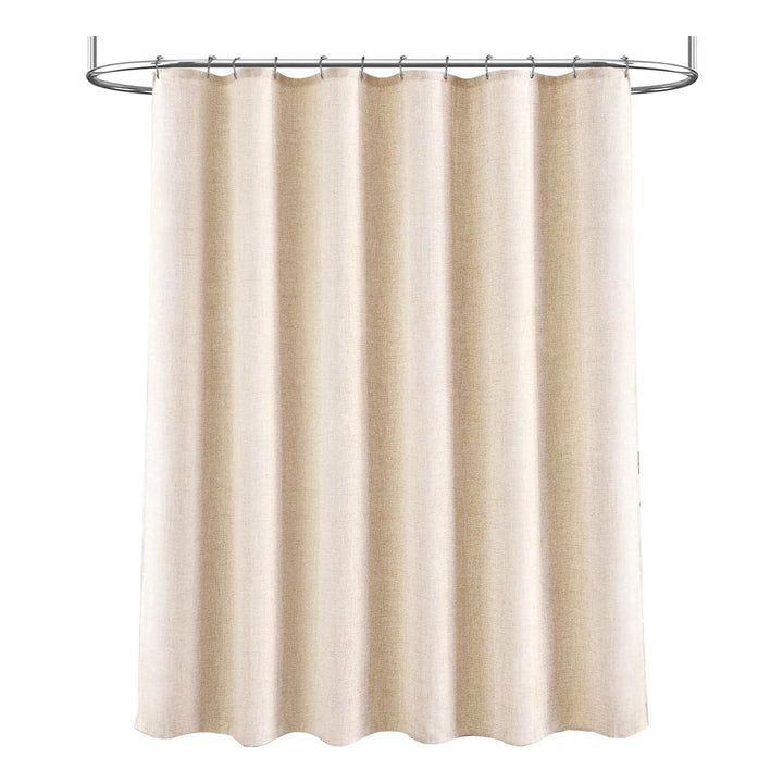 Textured Linen Shower Curtain Bowlift