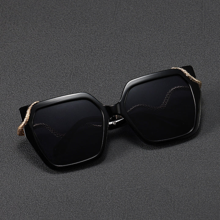 Luxury Oversized Hexagonal Sunglasses