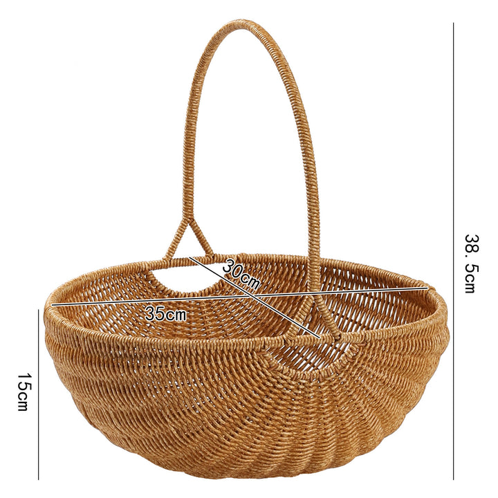 Handwoven Decorative Carrying Basket Bowlift