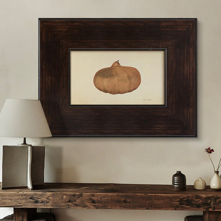 Framed Pumpkin Botanical Art Print