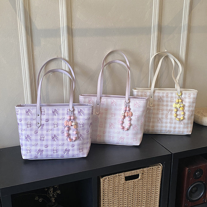 Chic Floral Patterned Tote Bag Bowlift