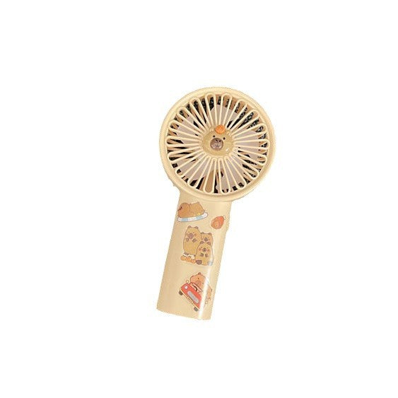 Unisex Portable Hand Fan with Cute Animal Design and USB Charging Function Bowlift