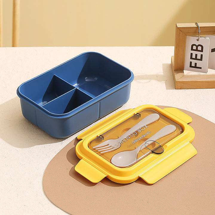 Leakproof Compartmentalized Kids Bento Lunchbox with Removable Round Soup Bowl and Utensil Storage Bowlift