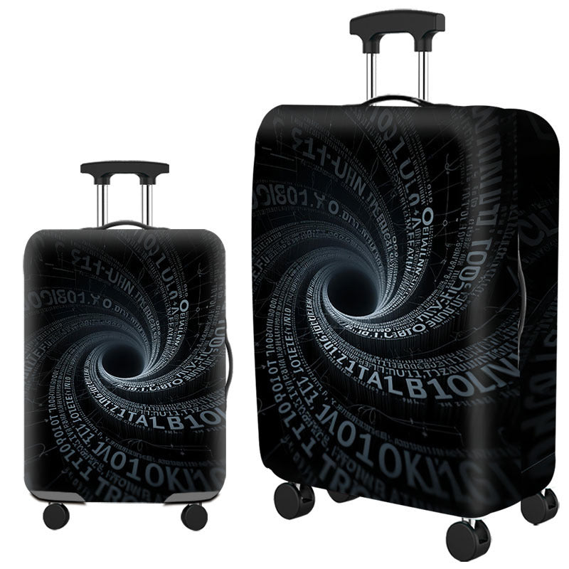 Tropical Leaf Print Hard Shell Luggage Bowlift