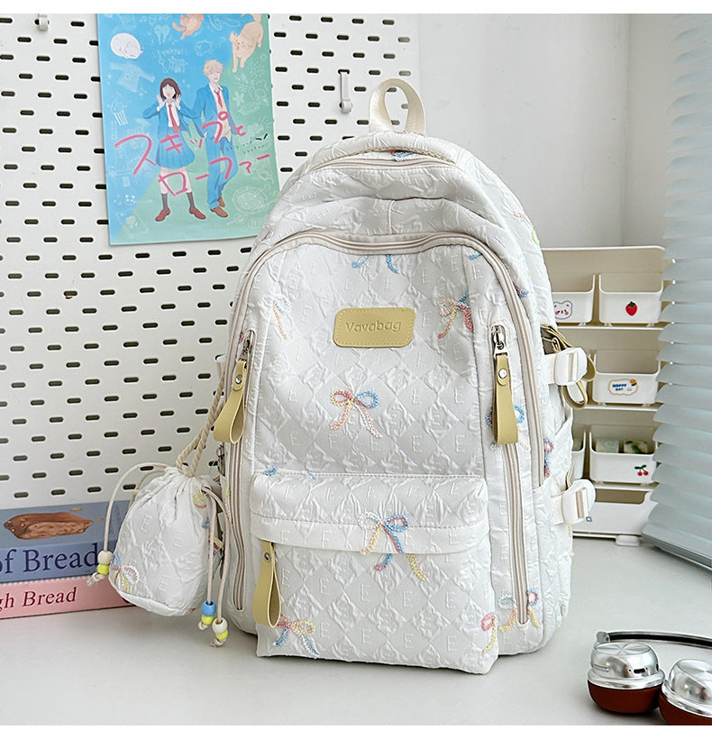 Stylish Quilted Multi-Pocket Backpack