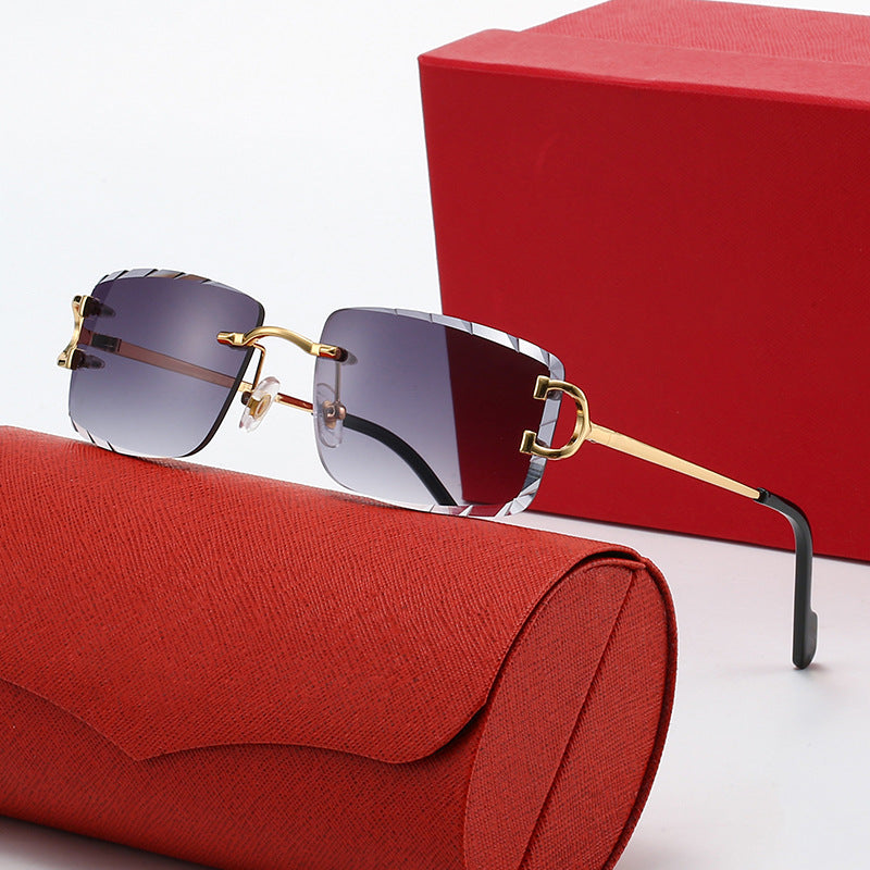 Ladies elegant half-frame corrective glasses Bowlift