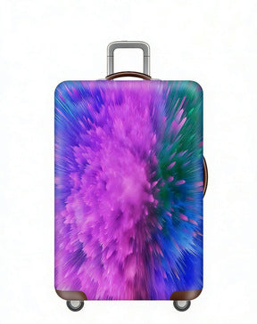 Women's stretchable suitcase cover with rabbit motif, tear-resistant stretch material and openings for handle and wheels Bowlift