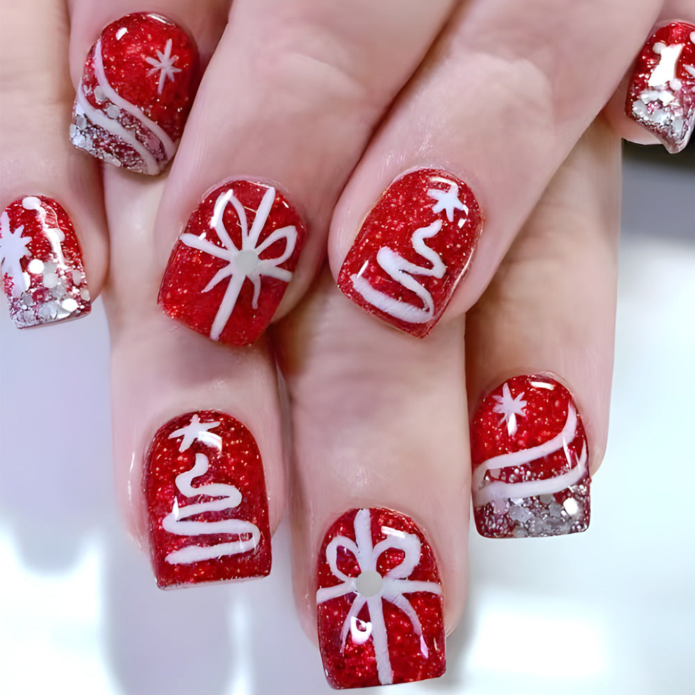 Festive Glitter Nail Art Designs Bowlift