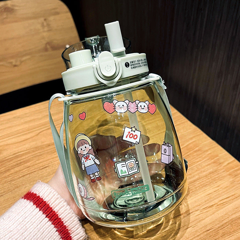 Ladies Playful Design Water Bottle Bowlift