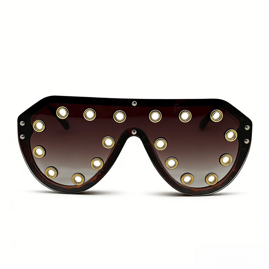 Women's statement sunglasses in futuristic design with decorative elements Bowlift