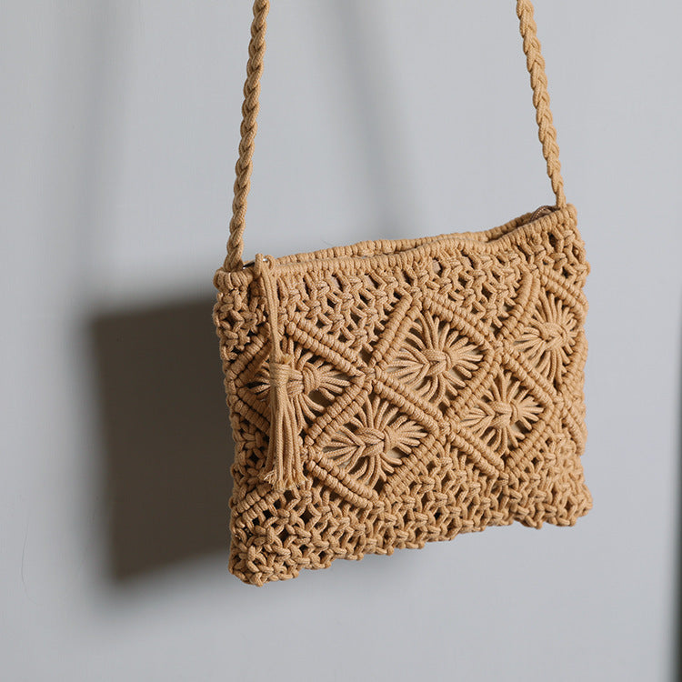 Handmade Macrame Shoulder Bag Bowlift