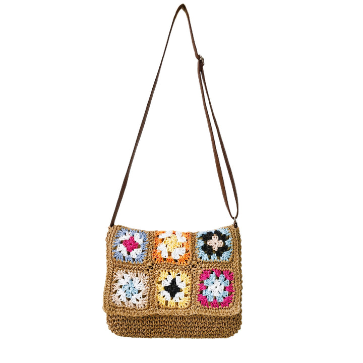 Comfortable shoulder bag with colorful hexagon pattern Bowlift