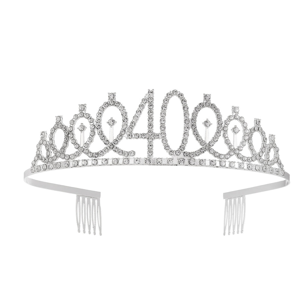Women's Crystal-Embellished Tiara with Elegant Design Bowlift