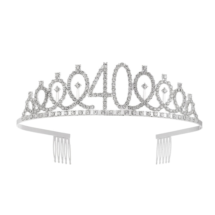 Women's Crystal-Embellished Tiara with Elegant Design Bowlift