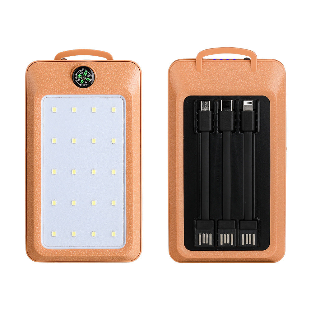 Multifunctional charging power bank with integrated LED lighting and compass Bowlift