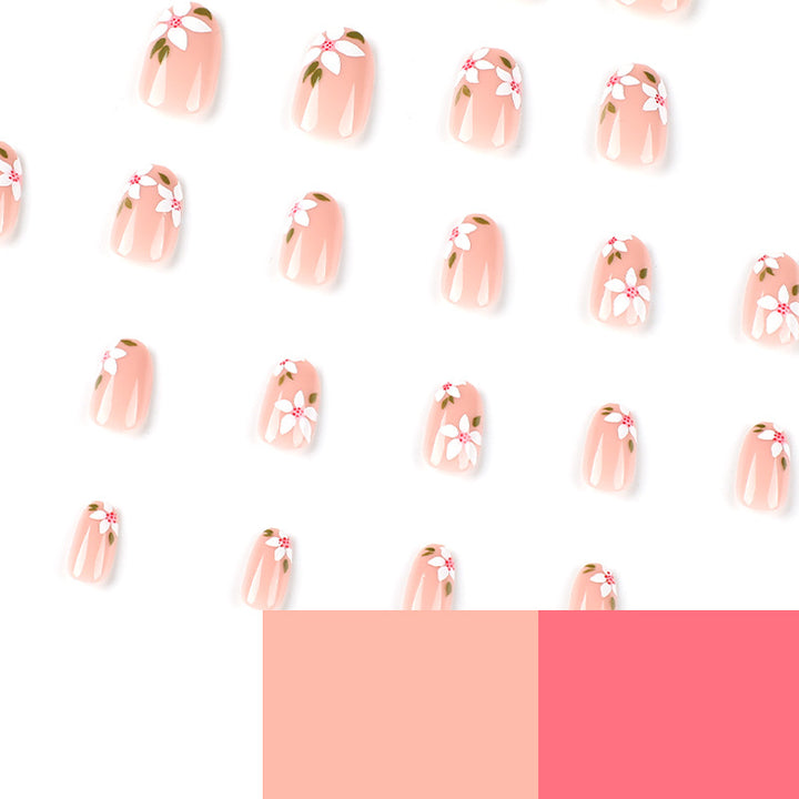 Artful Nail Art with Floral Accents Bowlift