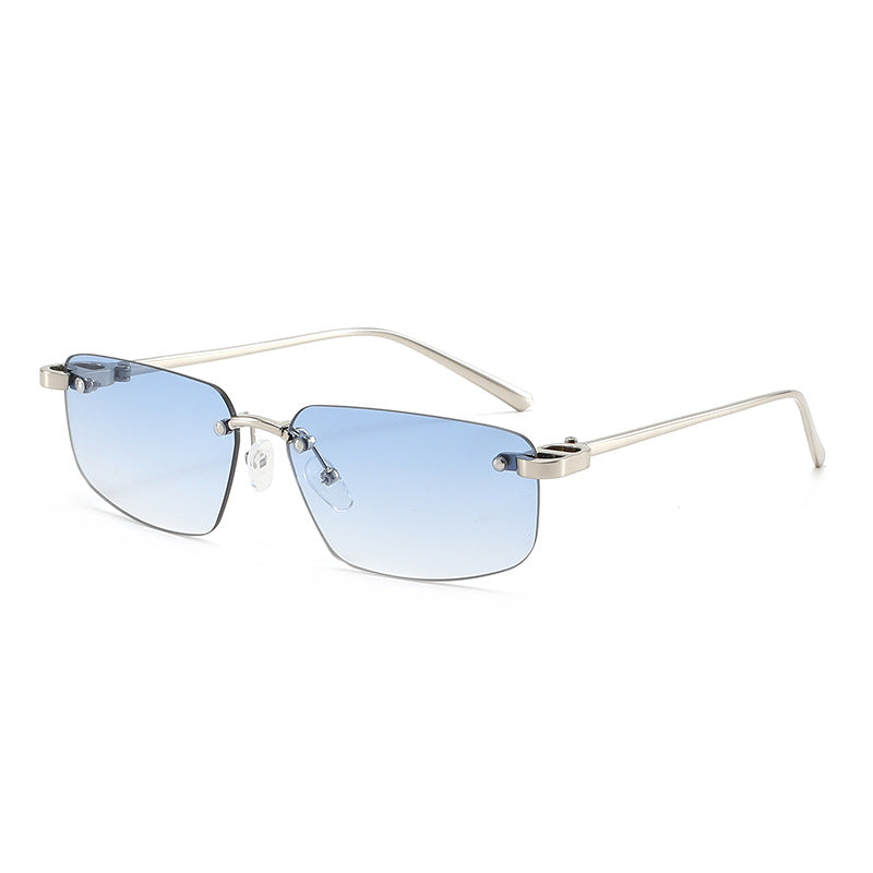 Ladies fashionable rectangular sunglasses with minimalist frame Bowlift