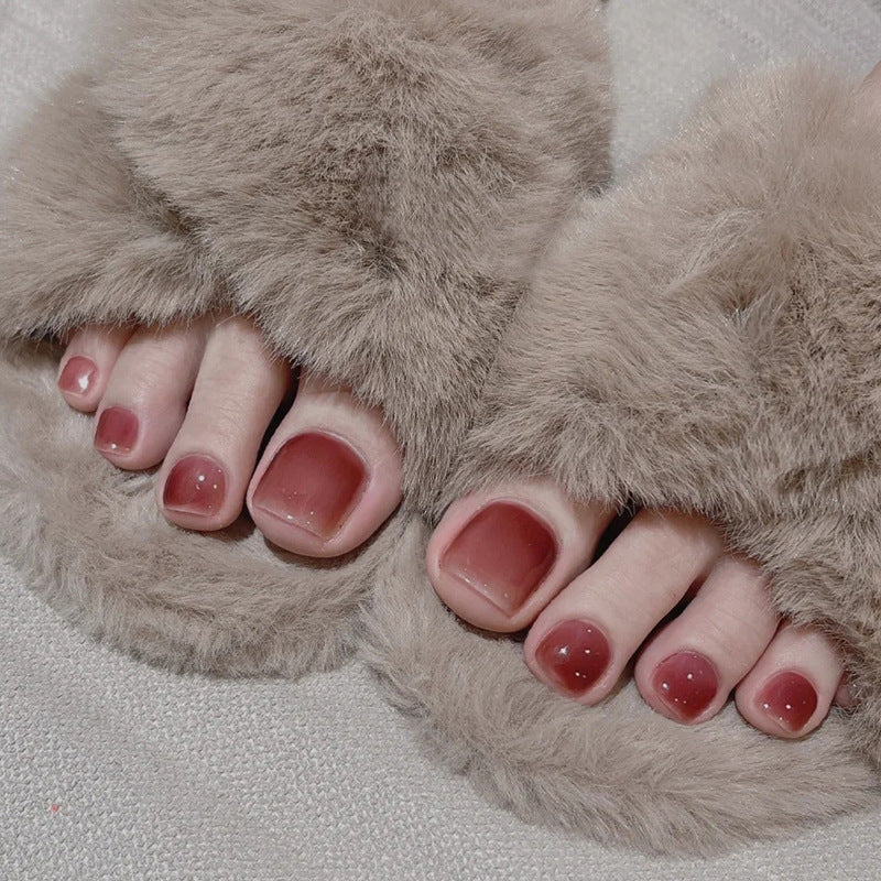 Decorative Rhinestone-Embellished Toe Nail Art Bowlift