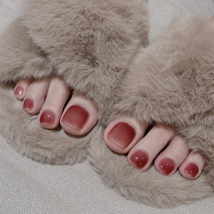 Decorative Rhinestone-Embellished Toe Nail Art Bowlift