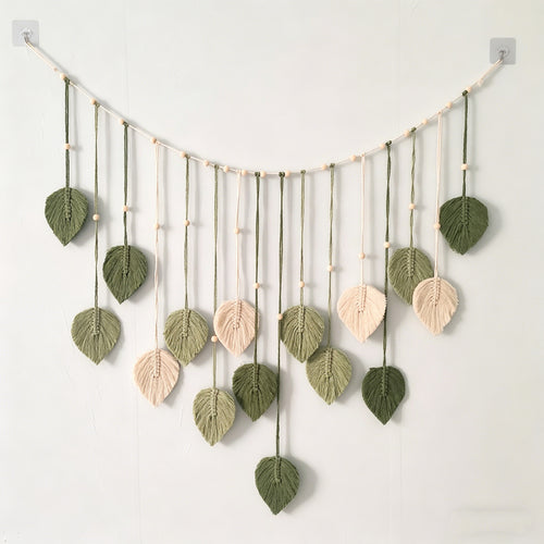 Macrame Leaf Wall Hanging