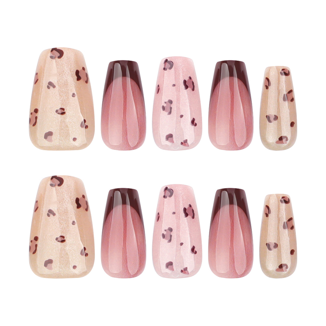 Artistic nail extensions with elegant glitter design Bowlift