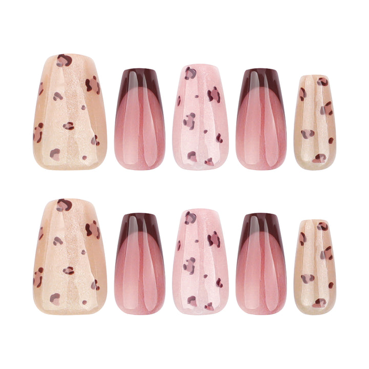 Artistic nail extensions with elegant glitter design Bowlift