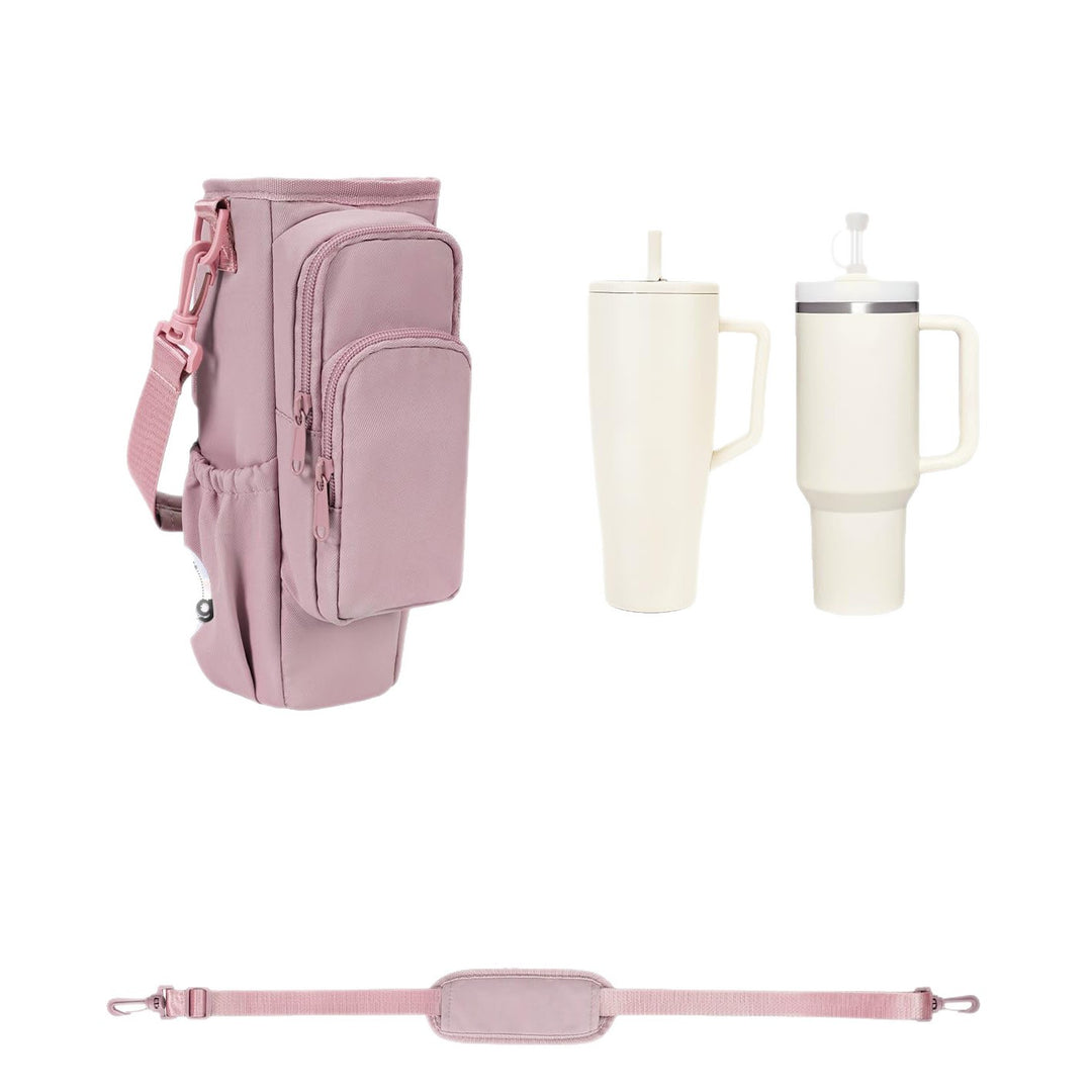 Practical crossbody bag with versatile compartments and a removable cup holder Bowlift