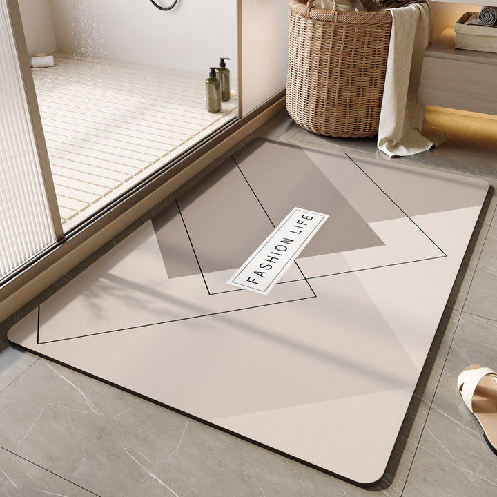 Decorative Floral Bath Mat Bowlift