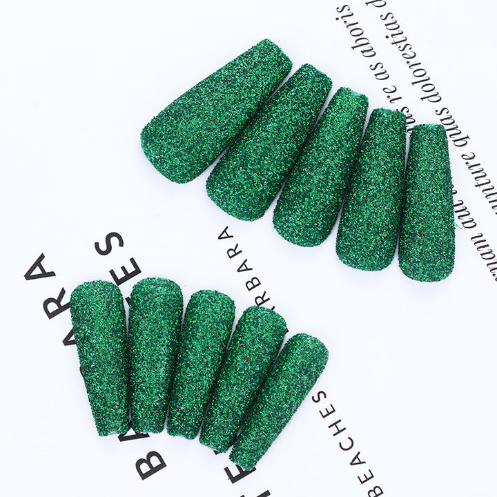 High-quality artificial nails with glitter effects Bowlift