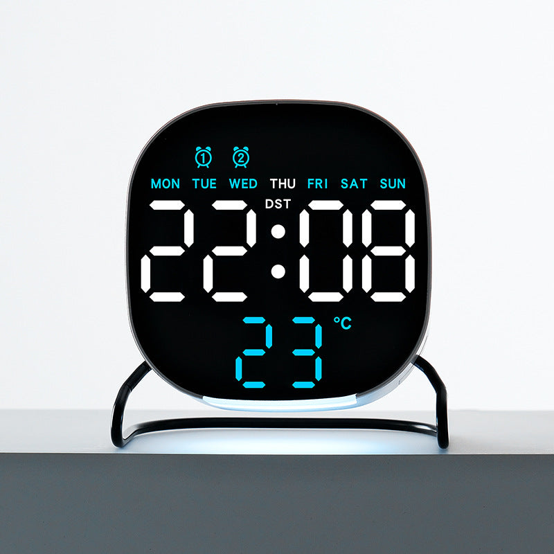 Digital Multi-Function Alarm Clock with Large LED Display Bowlift