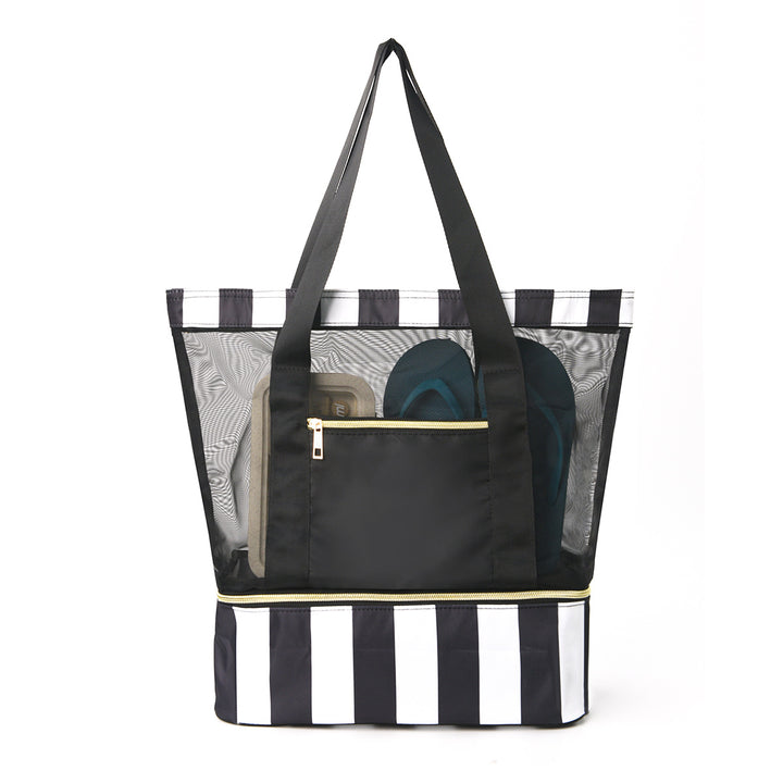 Beach bag with see-through design and large storage Bowlift