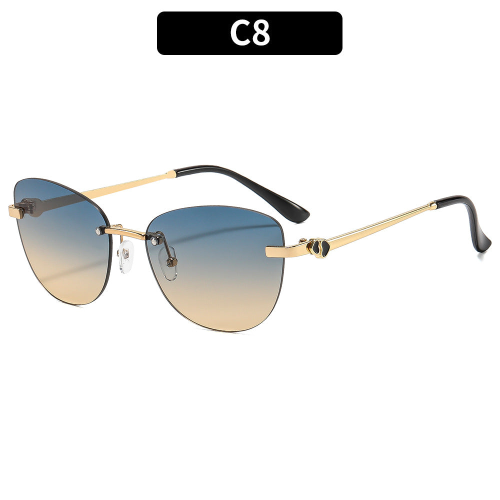 Luxurious Gradient Lens Fashion Sunglasses