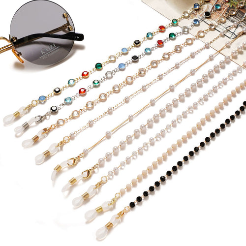 Elegant Beaded Eyewear Chain Bowlift