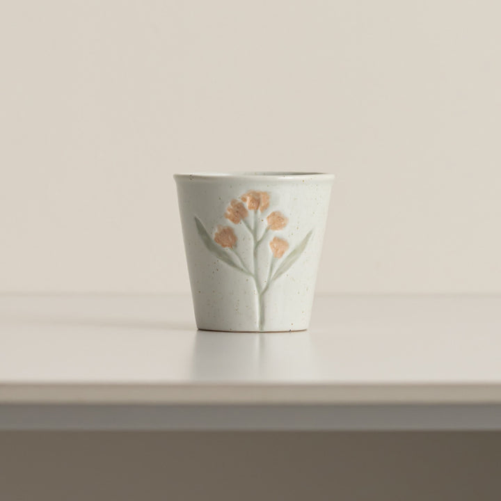 Decorative Flower-Themed Ceramic Planter