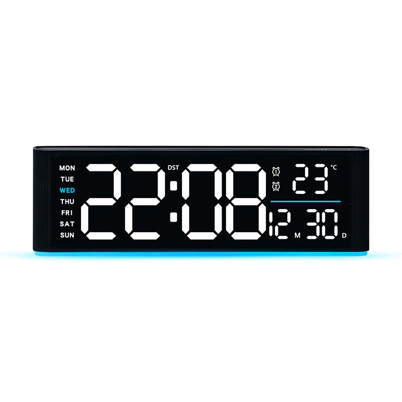 Digital LED alarm clock with temperature and day of week display Bowlift